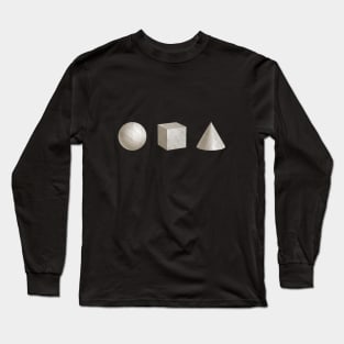 Geometric Shapes - Buck Tee's Original & Authentic Long Sleeve T-Shirt